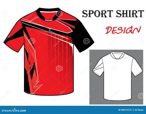 Vector Illustration of Football T-shirt Template Stock Vector ...