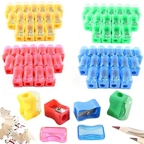 Buy 72 Colored Pencil Sharpener - Plastic Manual Pencil Sharpener, Assorted Colors - Bulk Pack ...