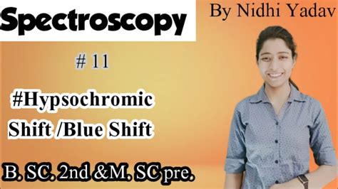 Spectroscopy /Hypsochromic Shift/Blue shift /UV-visible Spectroscopy ...