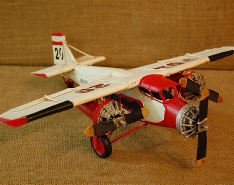 Vintage Reproduction Metal Toy Airplane, Ford Tri-motor Toy Plane, Heavy Metal Toy Airplane ...