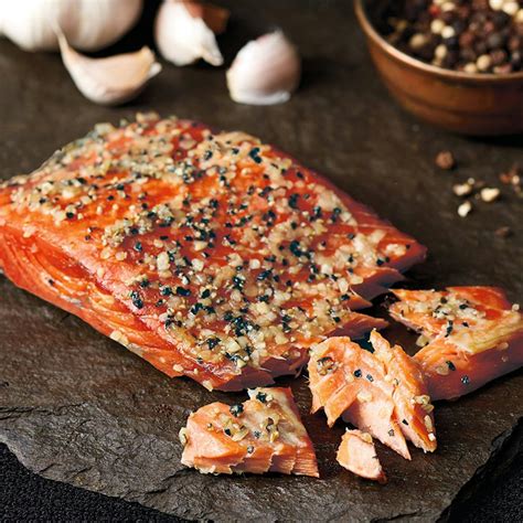 Garlic Lover's Smoked Wild Salmon by SeaBear Smokehouse - Goldbelly