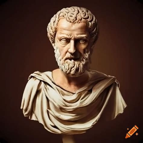 Portrait of an ancient stoic philosopher on Craiyon