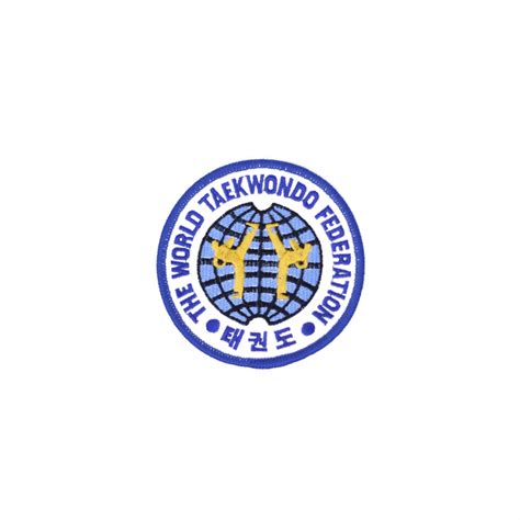 Old World Taekwondo Federation Logo Round Patch Blue (WTF) - Best Martial Arts / MOOTO USA