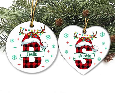 Christmas Ornaments PNG 2023, Custom Alphabet Christmas Ornaments PNG ...