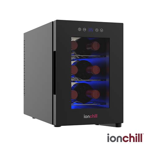 6-Bottle Wine Cooler 13-Liter Mini Fridge with Wine Rack and ...