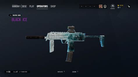 Black ice looks nice on the MP7 : r/Rainbow6