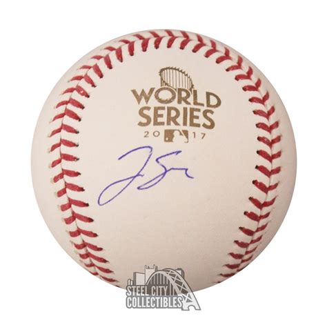 George Springer Autographed Official 2017 World Series Baseball - JSA ...