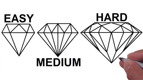 Drawing Step By Step Easy Drawings Diamond Drawing Dr - vrogue.co