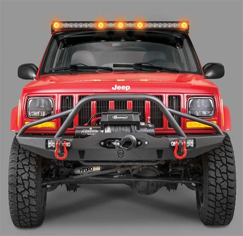 Quadratec® J5 LED Light Bar with Amber Clearance Cab Lights for 84-01 Jeep® Cherokee XJ | Quadratec