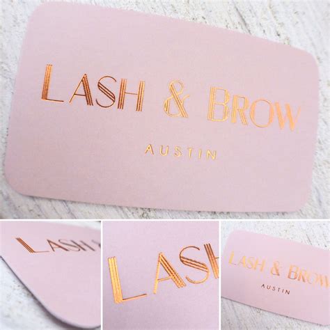 Business Cards with Copper Foil