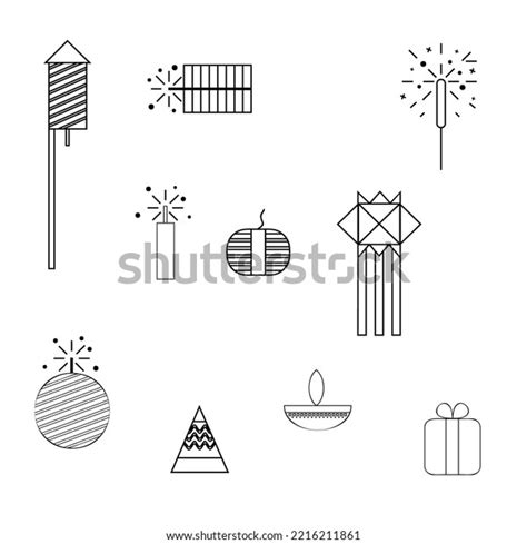 Diwali Crackers Drawing Sketch Background Stock Illustration 2216211861 | Shutterstock