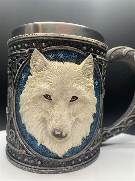 Mug 16oz Vintage Vtg Studio Pottery Hauling Wolf Coffee Steel Cup Ceramic | eBay