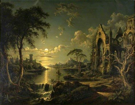 Arte XIX (@artexix) | Gothic landscape, Landscape paintings, Moonlight ...