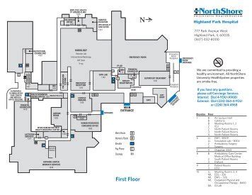 Hospital floor map