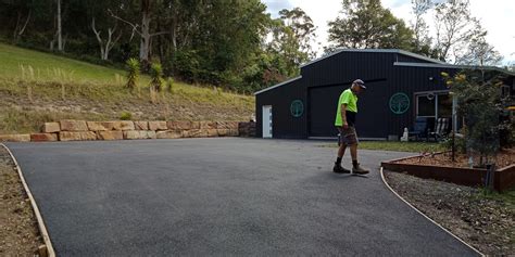 Asphalt driveway for local business - Brisbane Water Bitumen