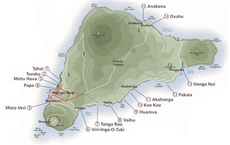 Rapa Nui National Park Map