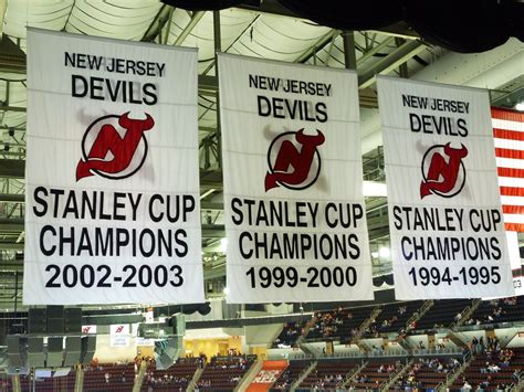 NJ Devils Stanley Cup Championship Banners | 11/28/2009 - NY… | Flickr