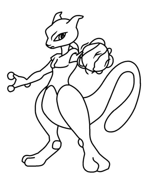 Coloriage Pokemon Mewtwo Mewtwo Coloring Page Coloriage Pokemon Porn ...