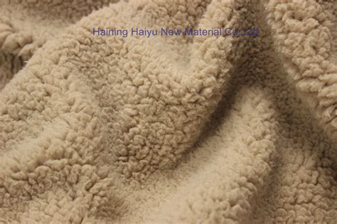 Washable Sherpa fleece Fabric Sherpa Lining Fabric Customized Color