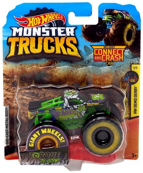 Hot Wheels Monster Trucks HW Demo Derby Torque Terror 164 Die-Cast Car 15 Mattel Toys - ToyWiz