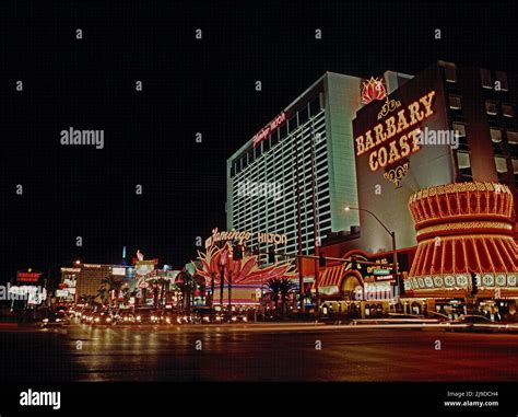 old image of Las Vegas strip at night. Nevada Stock Photo - Alamy