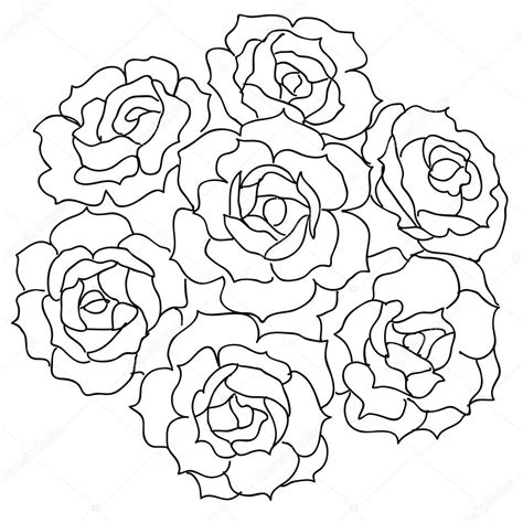 Rose Bouquet Drawing at GetDrawings | Free download