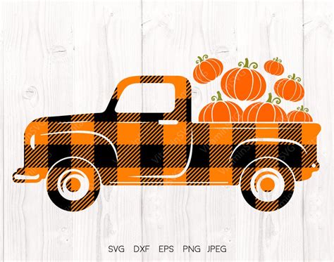 Truck with pumpkins SVG Fall svg Pumpkin Truck svg | Etsy