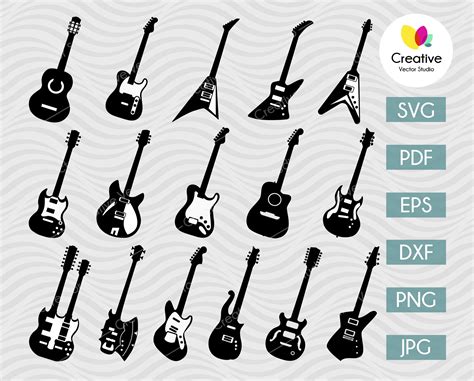 Guitar SVG Bundle | Creative Vector Studio