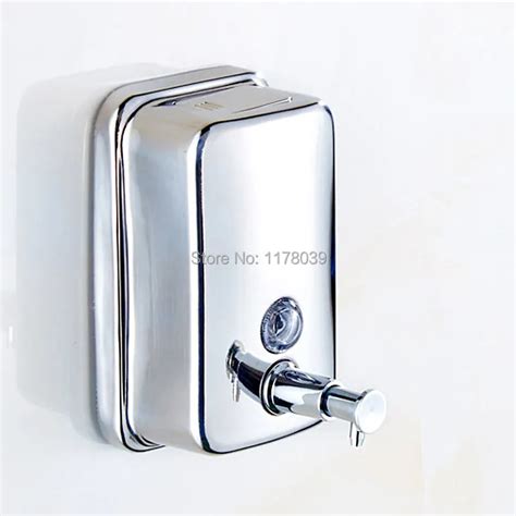 wall mounted hand soap dispenser,stainless steel hand wash soap dispenser,bathroom liquid soap ...