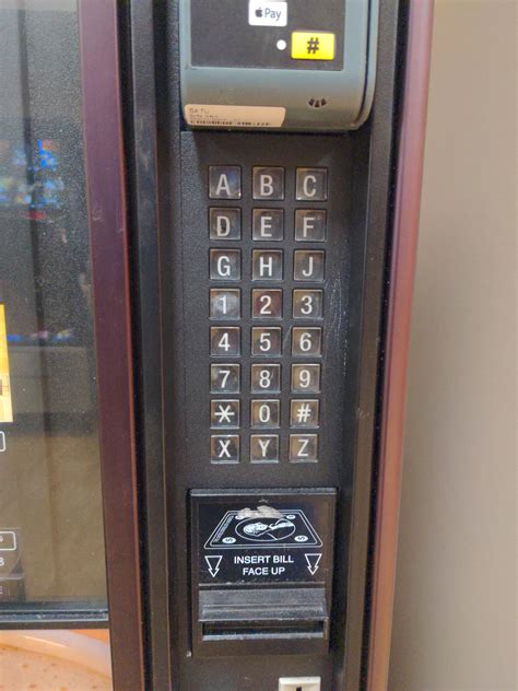 The keypad on this vending machine : r/mildlyinfuriating