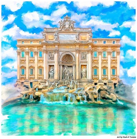 La Dolce Vita - Rome Italy - Trevi Fountain Art Print