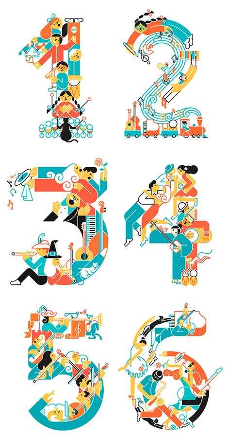 Music numbers :: Behance