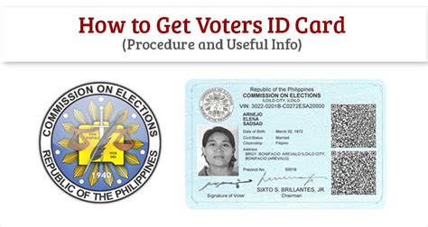 How to Get Voters ID Card - Philippine IDs