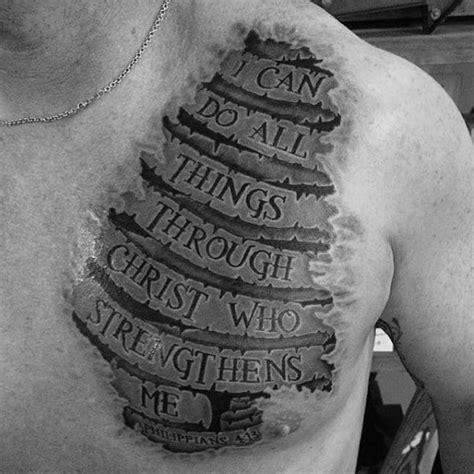 40 Philippians 4:13 Tattoo Designs For Men - Bible Verse Ideas