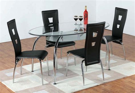 Oval Glass Dining Table for Modern Look for Dining Room