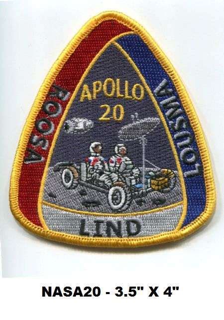 NASA - Apollo 20 - Canceled Mission 4" Patch - SciFi Geeks