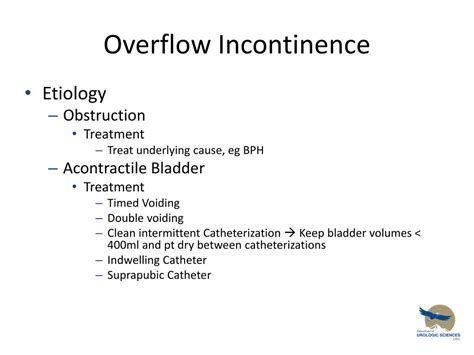 Overflow incontinence sdn - kizacosmo