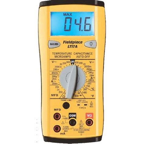 Fieldpiece LT17A Classic Style Digital Multimeter w/Temp, MFD, Microamps, Frequency