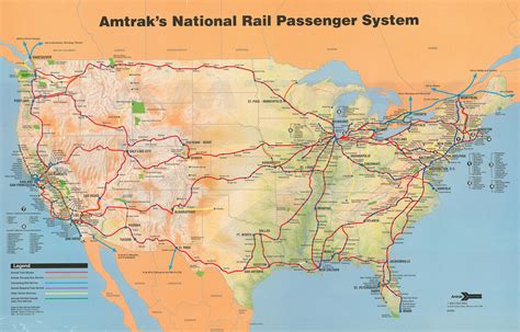 Amtrak map 1993 : Amtrak