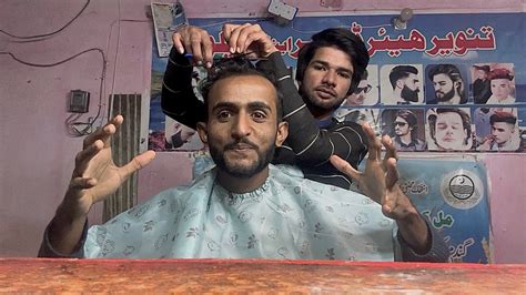 ASMR Real Barbershop Haircut - YouTube