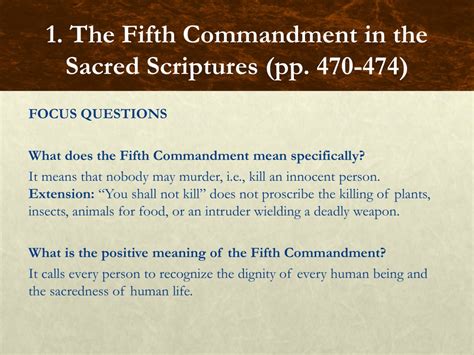 PPT - Chapter 21: The Fifth Commandment PowerPoint Presentation, free ...