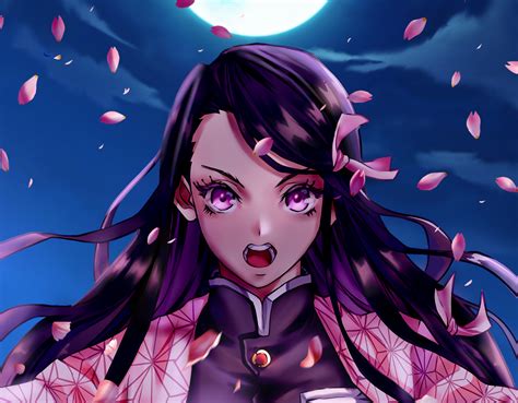 Download Nezuko Kamado Anime Demon Slayer: Kimetsu No Yaiba HD Wallpaper by diegodraws