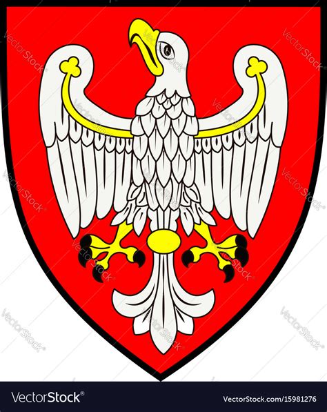 Coat of arms of greater poland voivodeship Vector Image