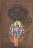 Vishnu Indian God Art Hindu Religious Handmade Miniature Spiritual Fol – ArtnIndia