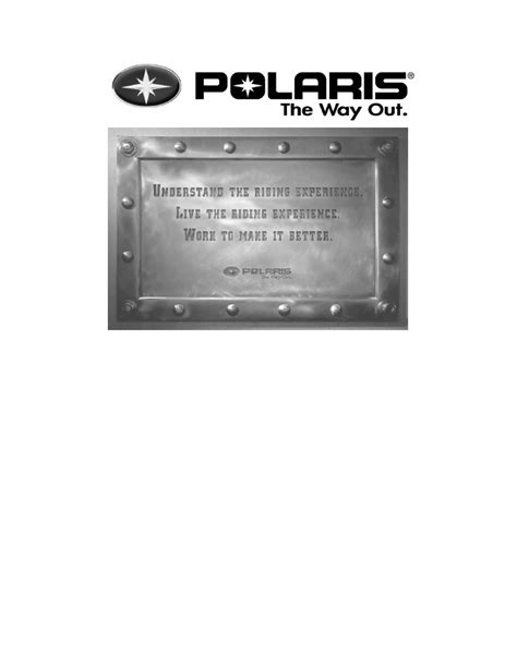 Polaris ATV 2004 Sportsman 400 500 Repair Manual