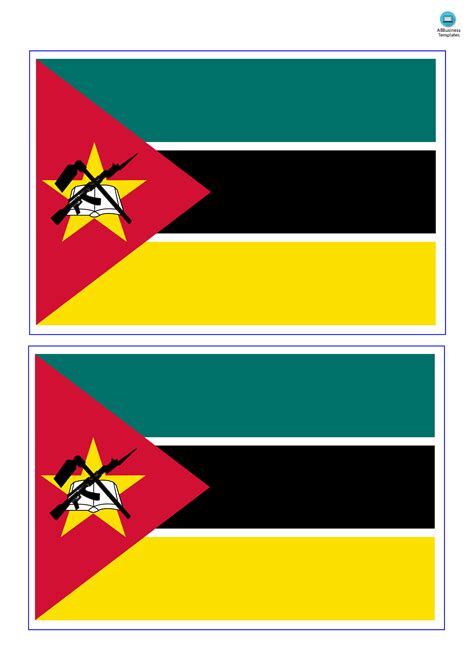 Mozambique Flag | Templates at allbusinesstemplates.com