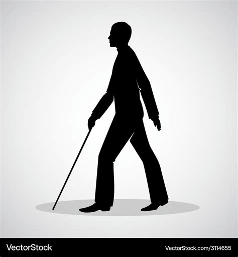 Blind man Royalty Free Vector Image - VectorStock