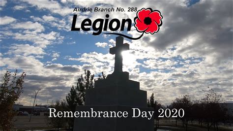 Airdrie Remembrance Day 2020 Virtual Ceremony - YouTube