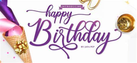 14 Best Happy Birthday Fonts 🎂 | Design Inspiration