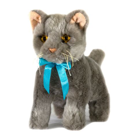 Plush Toy Russian Blue Kitten, Cat, large selection of Soft Toys|Animales online